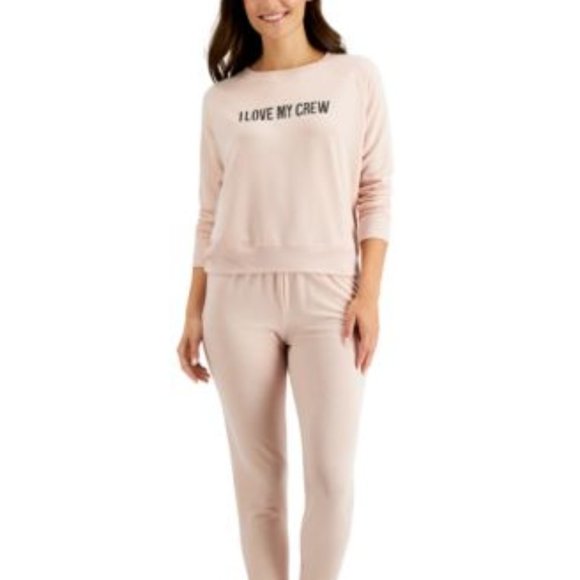 Family Pajamas Other - Family Pajamas Womens Family Matching I Love My Crew Pajama Set Pink XS, $45 NWT